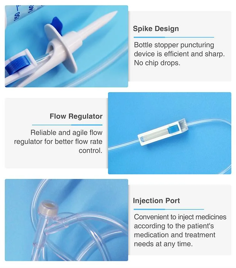 100ml 150ml Children Medical Disposable Pediatric IV Infusion Set with Burette