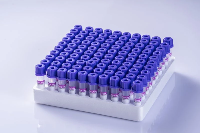 1ml 0.5ml Tabung Mikro EDTA K3 Tabung Pengumpul Darah Mikro